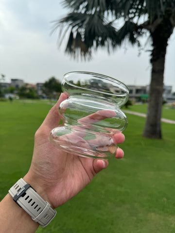 Layered Cloudy Glass
