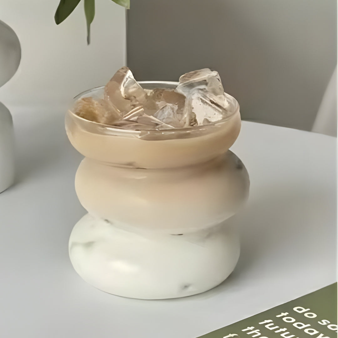 Layered Cloudy Glass