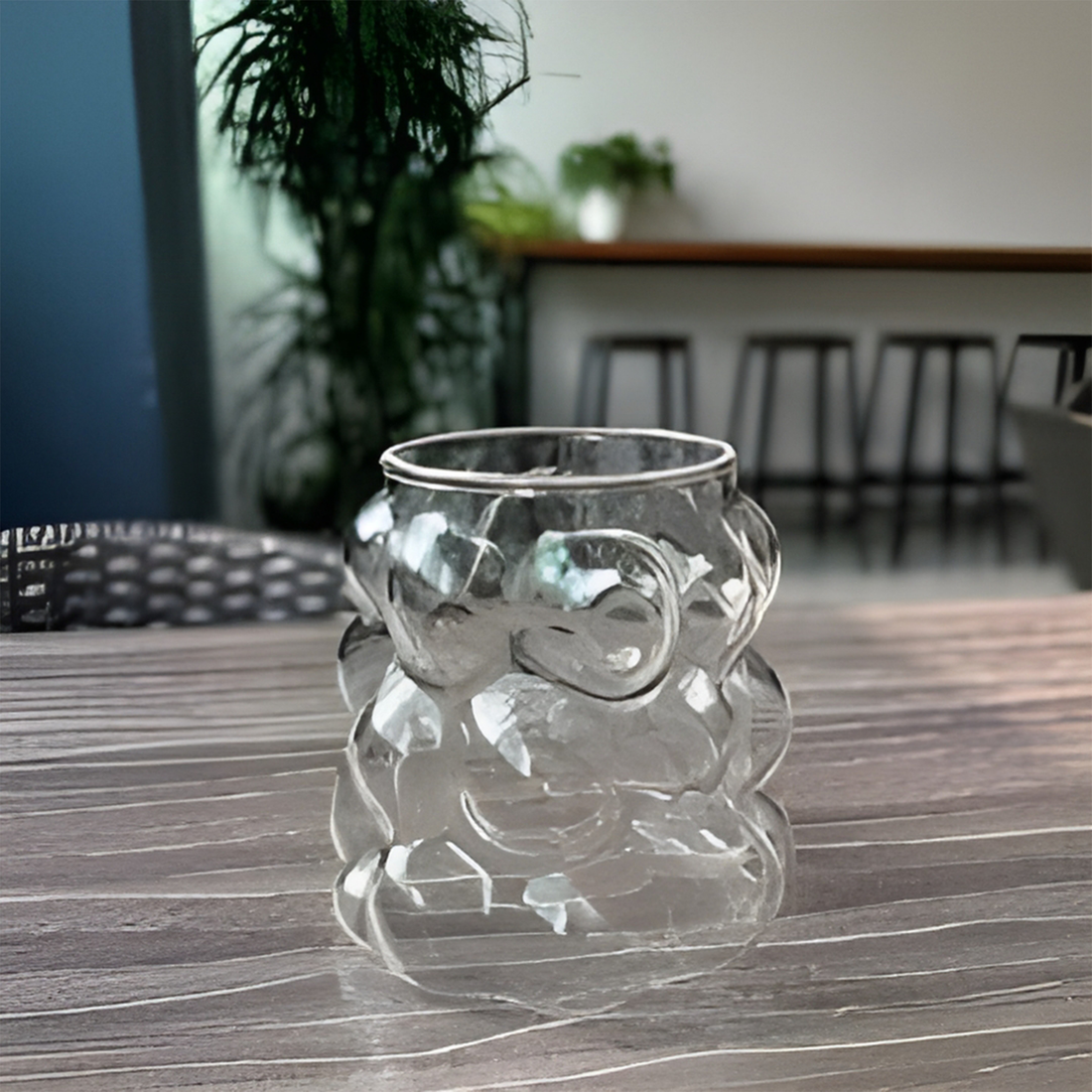 Bubbly Cappuccino Glass