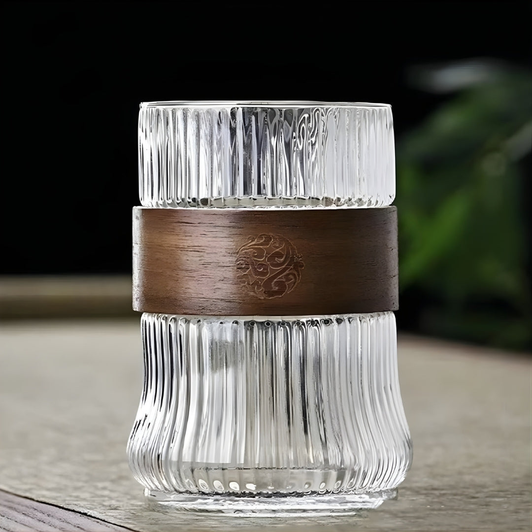 Linear Tall Ribbed Jar