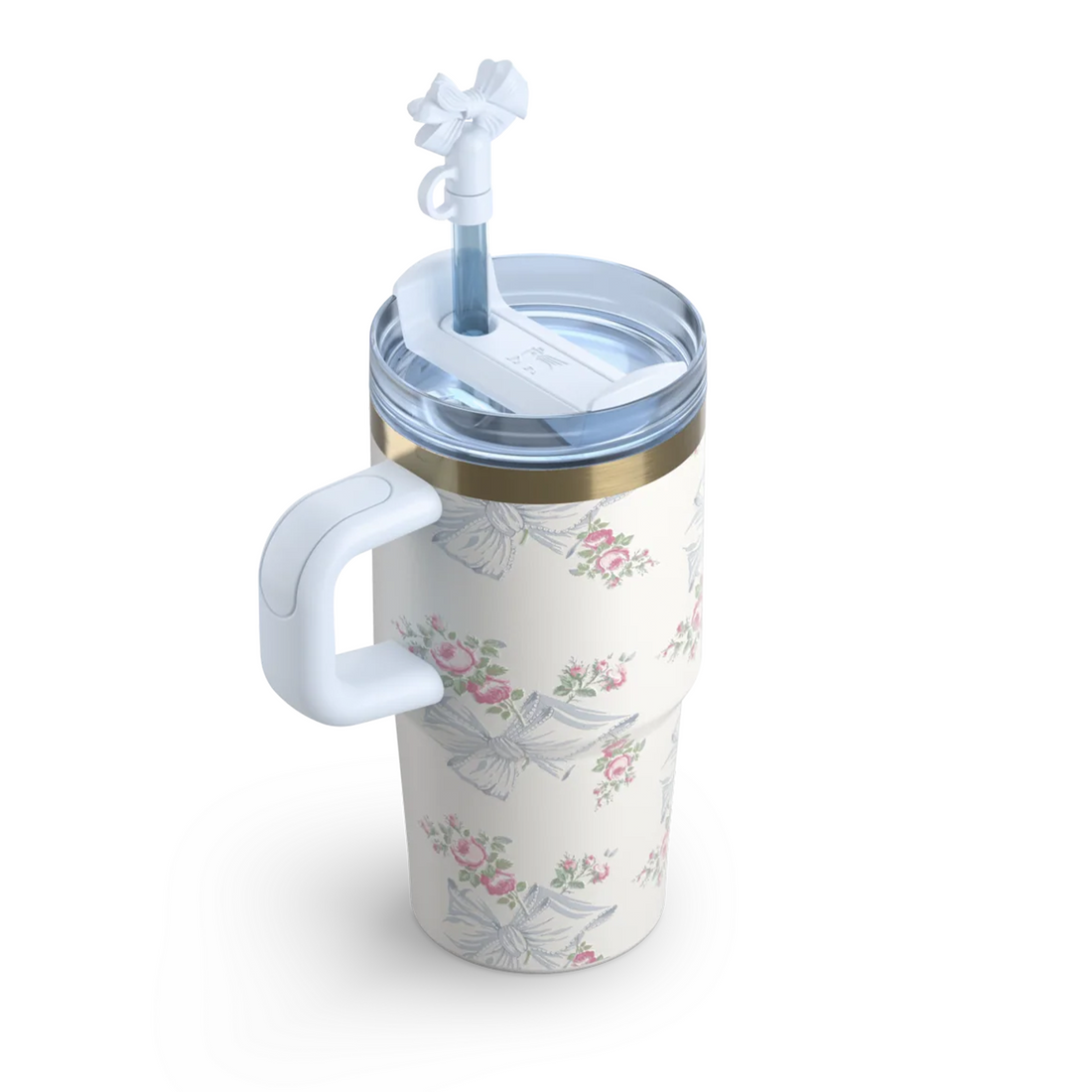 Stanley x Loveshackfancy Quencher| 14 OZ| Blue Bows/floral