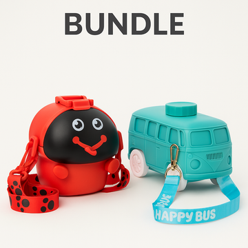 Water Bottle Bundle - Ladybug & Schoolbus