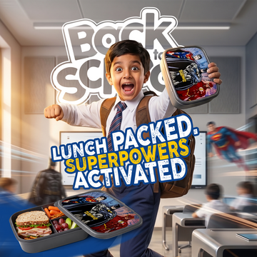 Justice League Kids Lunch Box | Batman, Superman & Flash Tiffin