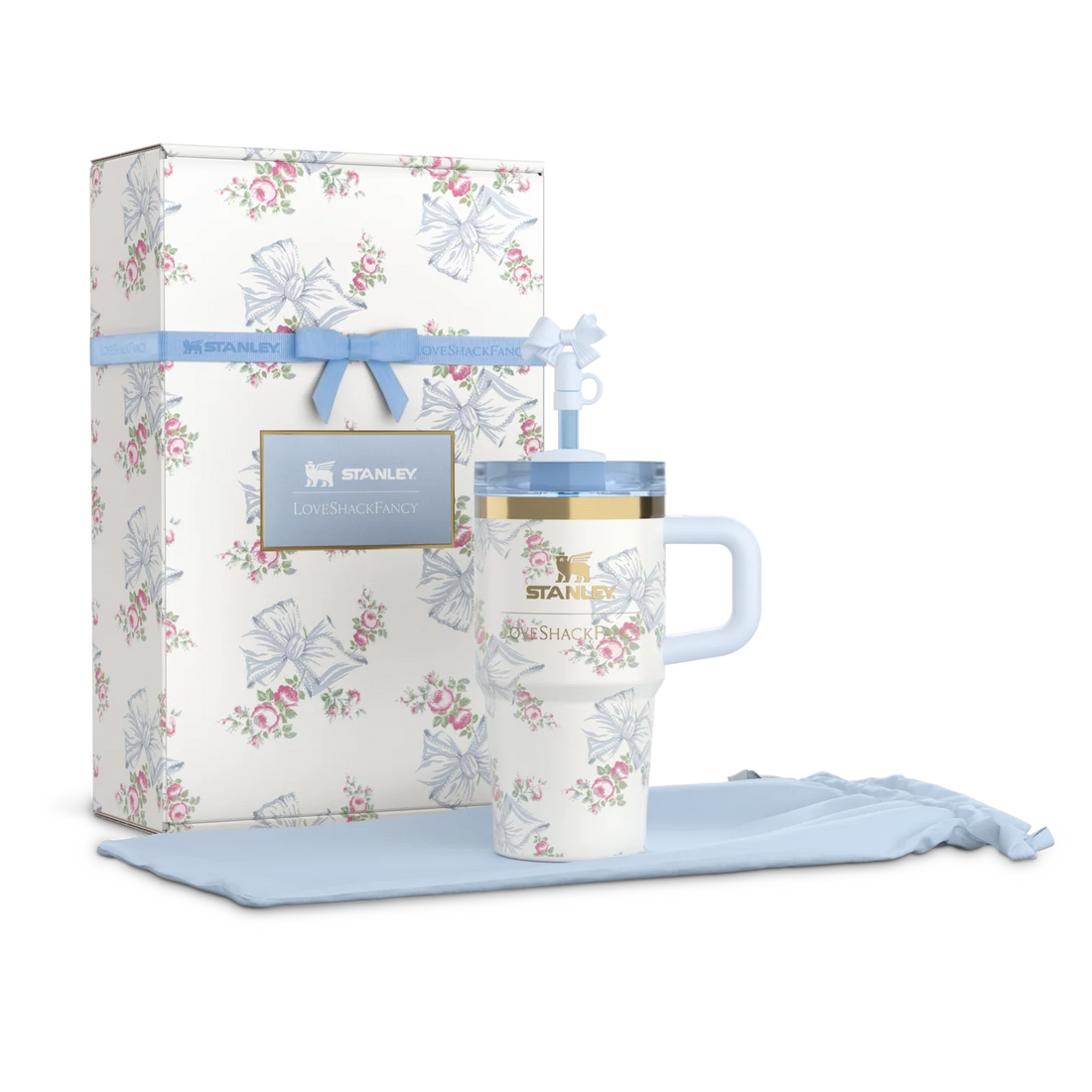 Stanley x Loveshackfancy Quencher| 20 OZ| Beaux Blue