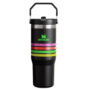 Stanley Black Green Lid Flip Straw Tumbler | 30 OZ